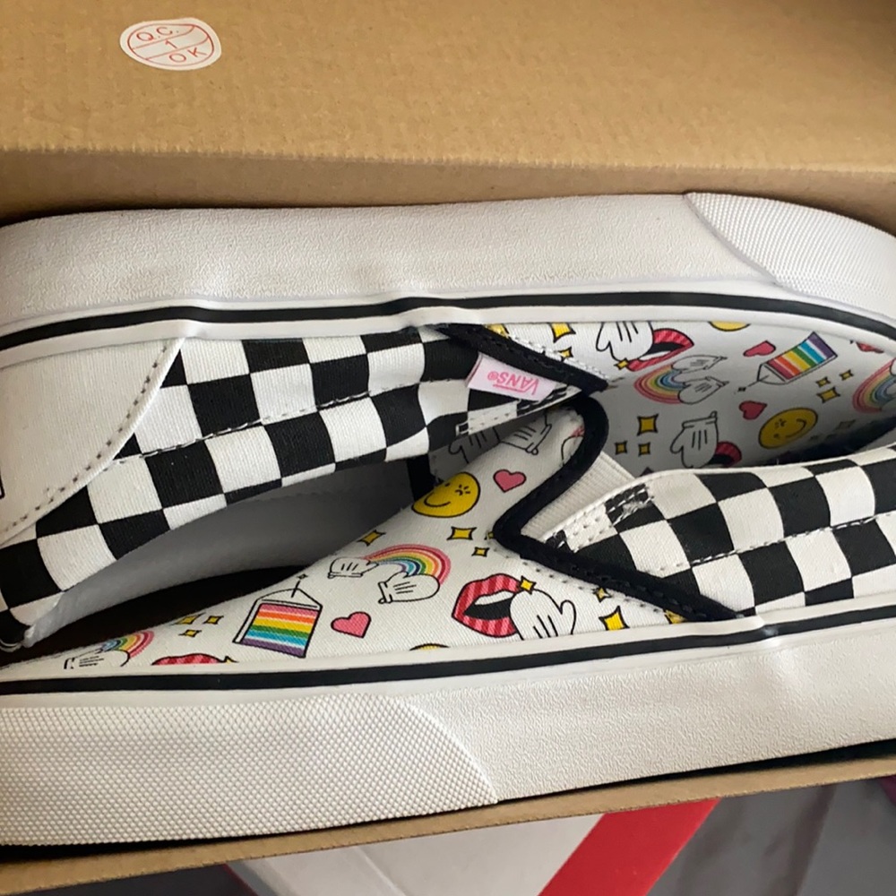 Vans x Flour Shop Slip Ons